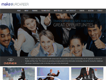 Tablet Screenshot of makeurcareer.com